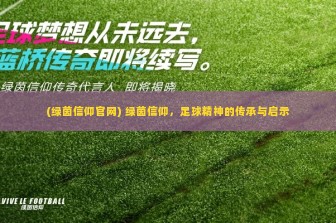 (绿茵信仰官网) 绿茵信仰，足球精神的传承与启示