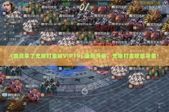 (国战来了无限打金版ViP10) 全新升级，无限打金攻略来袭！