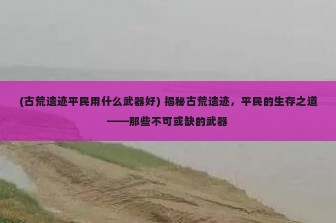 (古荒遗迹平民用什么武器好) 揭秘古荒遗迹，平民的生存之道——那些不可或缺的武器