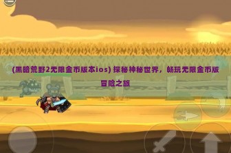 (黑暗荒野2无限金币版本ios) 探秘神秘世界，畅玩无限金币版冒险之旅