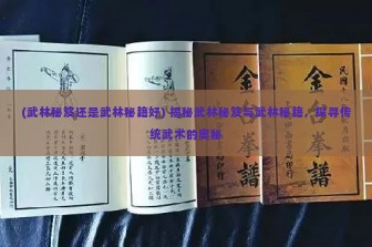 (武林秘笈还是武林秘籍好) 揭秘武林秘笈与武林秘籍，探寻传统武术的奥秘