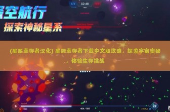 (星系幸存者汉化) 星际幸存者下载中文版攻略，探索宇宙奥秘，体验生存挑战